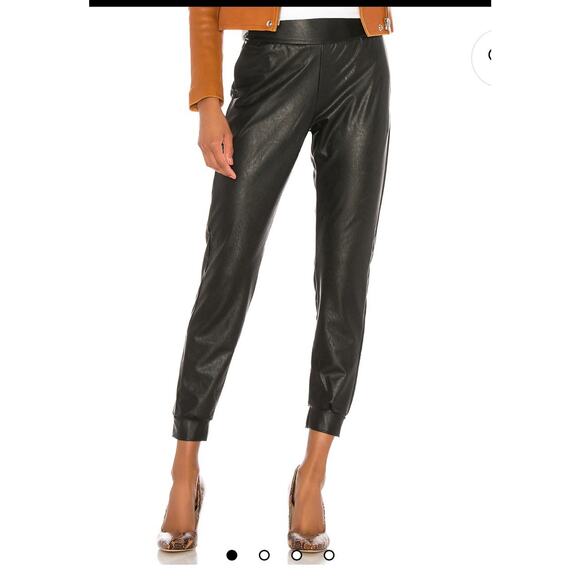 Commando Revolve Faux Leather Jogger Pants Size Medium 2327 - Picture 1 of 11